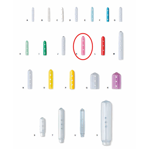 Instrumentbeskytter med hull 25,4 mmxX 3,2 mm rosa