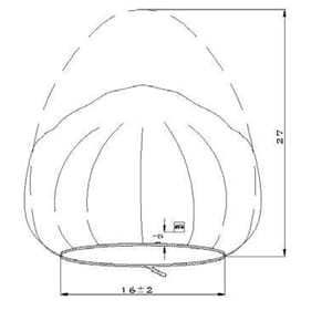 Utstyrstrekk plast steril sirkulær 51x102cm