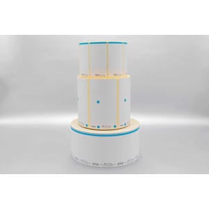 Etikett dampsterilisering T-Doc 800 stk 3,8cm kjerne