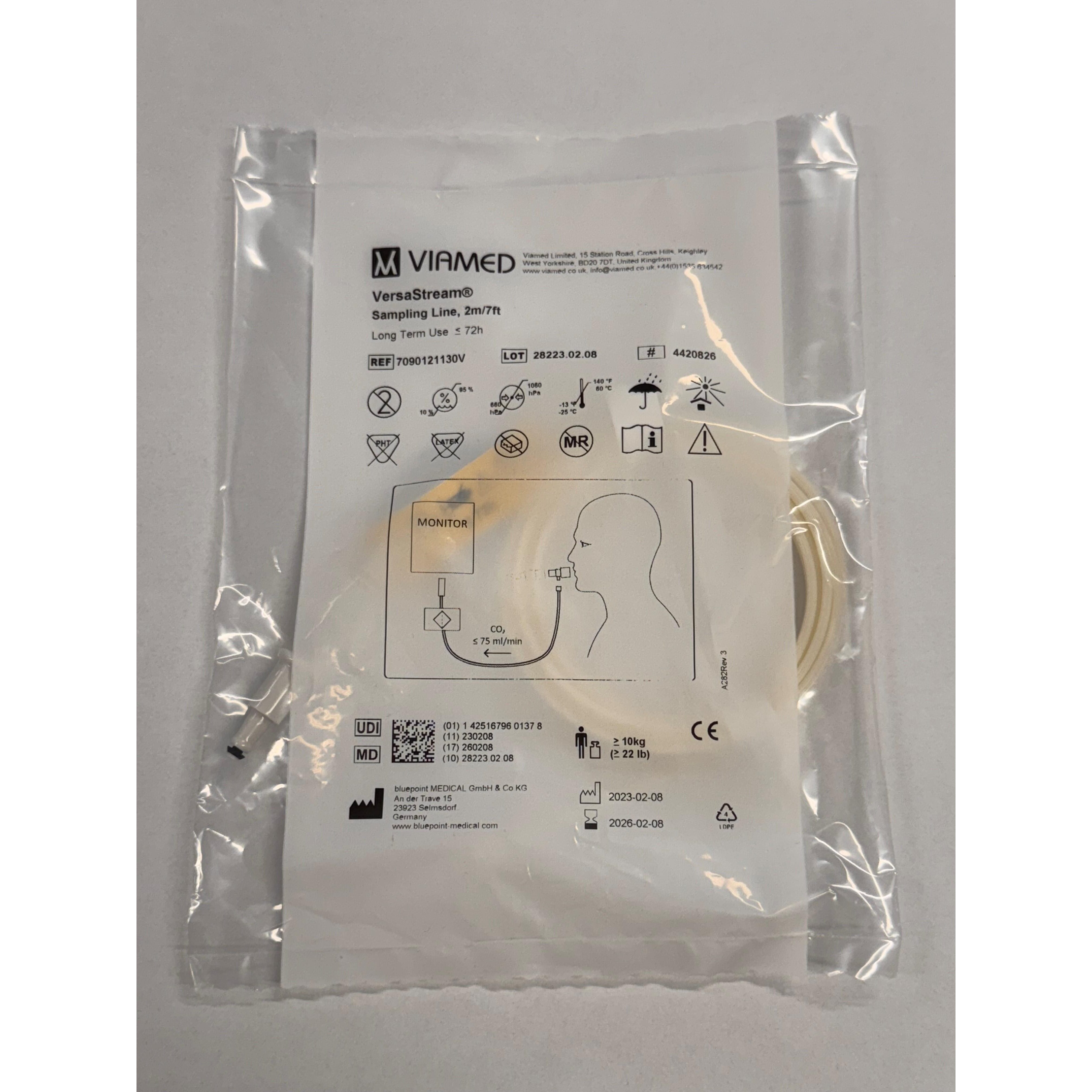 Versa Streaming Versa stream CO2 sampling line with luer lock male - Modul Nordic AS