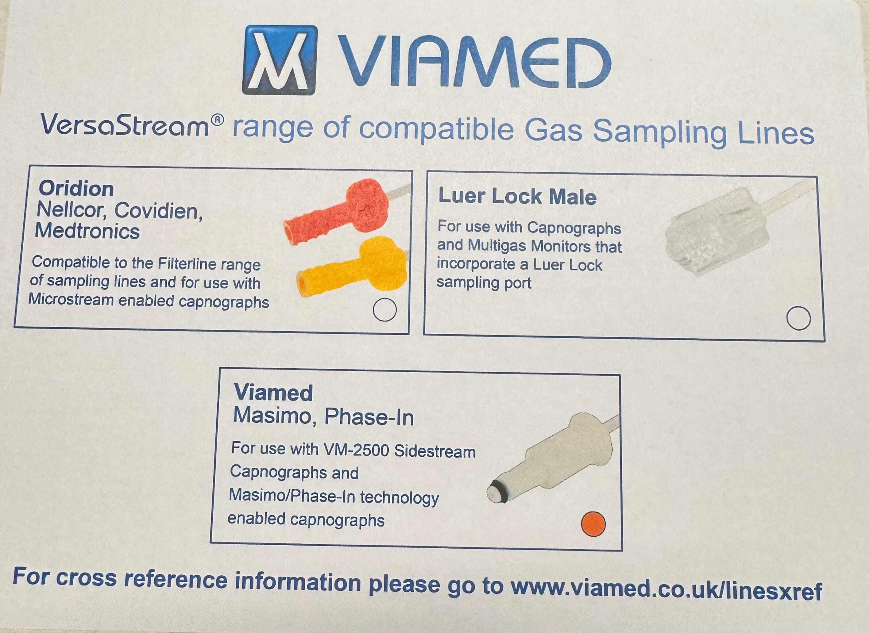 Versa stream CO2 sampling line with luer lock male - Modul Nordic AS