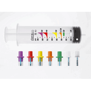 Fargekodet sprøyte til LTS-tube 20 ml