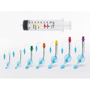 Larynxtube dobbelcuff LTS-D m/cuffsprøyte str 2,5 orange