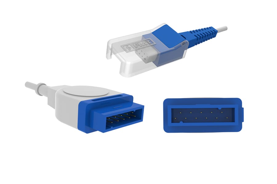 SpO2 overgangskabel GE Oximax kompatibel 2,4 m - Modul Nordic AS
